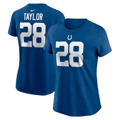 Jonathan Taylor Indianapolis Colts Women's Player Name & Number T-Shirt Royal - Nike