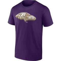 Baltimore Ravens Chrome Dimension T-Shirt Purple - Fanatics