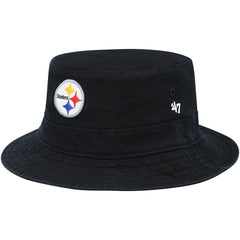 Pittsburgh Steelers '47 Primary Bucket Hat Black - 47 brand