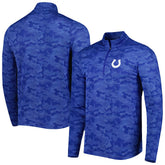 Indianapolis Colts Antigua Brigade Quarter-Zip Sweatshirt Royal - NFL