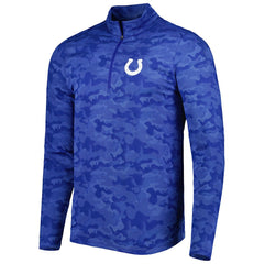 Indianapolis Colts Antigua Brigade Quarter-Zip Sweatshirt Royal - NFL