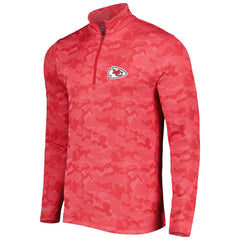 Kansas City Chiefs Antigua Brigade Quarter-Zip Sweatshirt Red - NFL