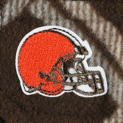 Cleveland Browns Antigua Industry Flannel Button-Up Shirt Jacket Brown - NFL