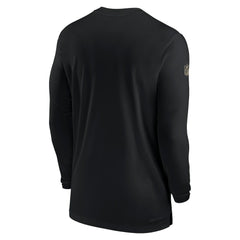 New Orleans Saints Sideline Coach Performance Long Sleeve T-Shirt Black - Nike