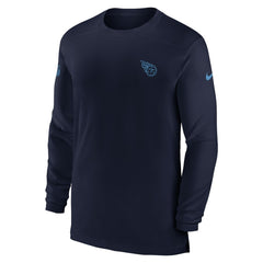 Tennessee Titans Sideline Coach Performance Long Sleeve T-Shirt Navy - Nike