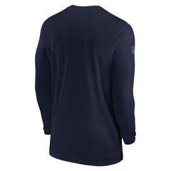 Tennessee Titans Sideline Coach Performance Long Sleeve T-Shirt Navy - Nike