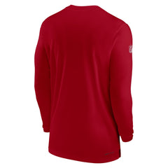 Tampa Bay Buccaneers Sideline Coach Performance Long Sleeve T-Shirt Red - Nike