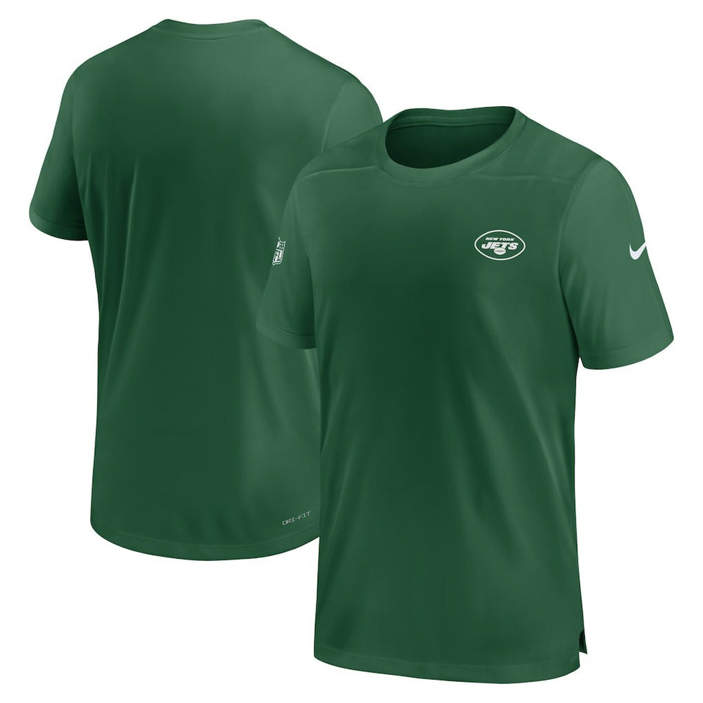 New York Jets Sideline Coach Performance T-Shirt Green - Nike