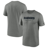 Las Vegas Raiders Sideline Legend Performance T-Shirt Heather Gray - Nike