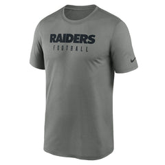 Las Vegas Raiders Sideline Legend Performance T-Shirt Heather Gray - Nike
