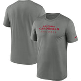 Arizona Cardinals Sideline Legend Performance T-Shirt Heather Gray - Nike