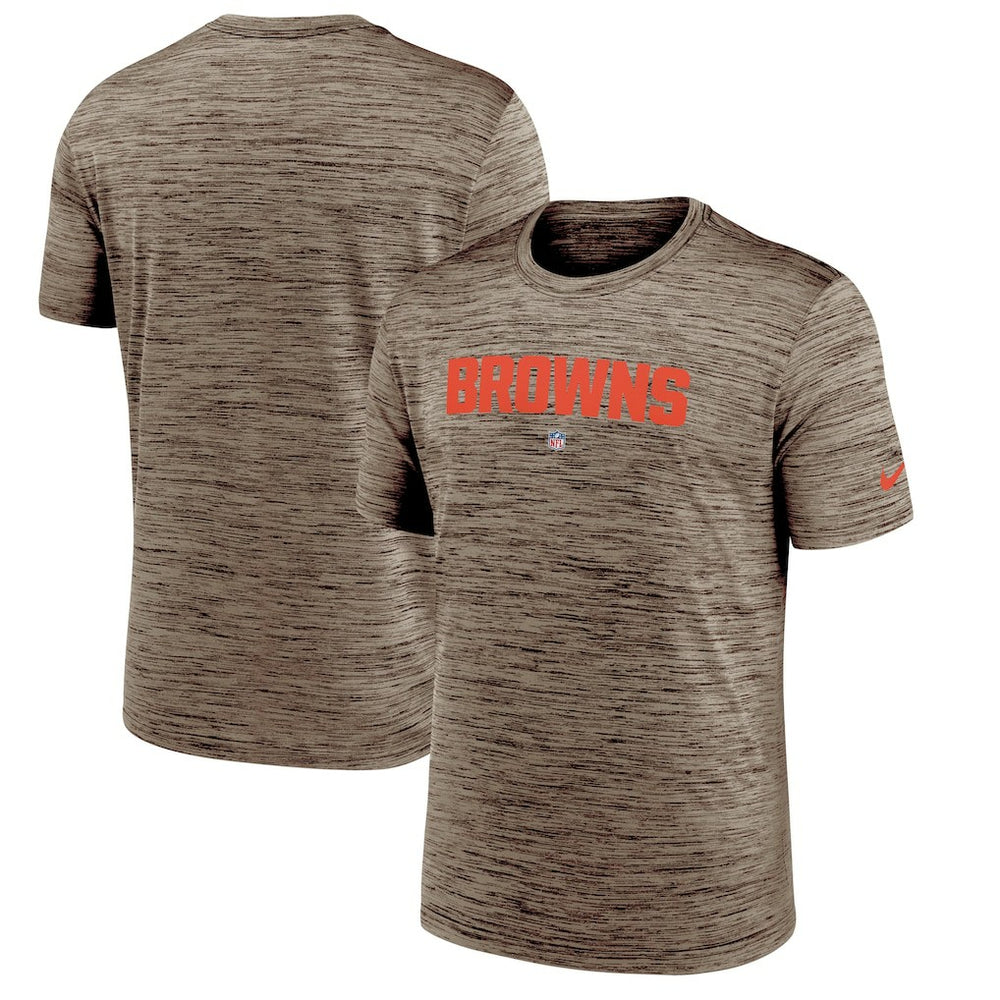 Cleveland Browns Velocity Performance T-Shirt Brown - Nike