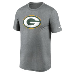 Green Bay Packers Primetime Legend Logo Performance T-Shirt Heather Charcoal - Nike