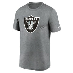 Las Vegas Raiders Primetime Legend Logo Performance T-Shirt Heather Charcoal - Nike