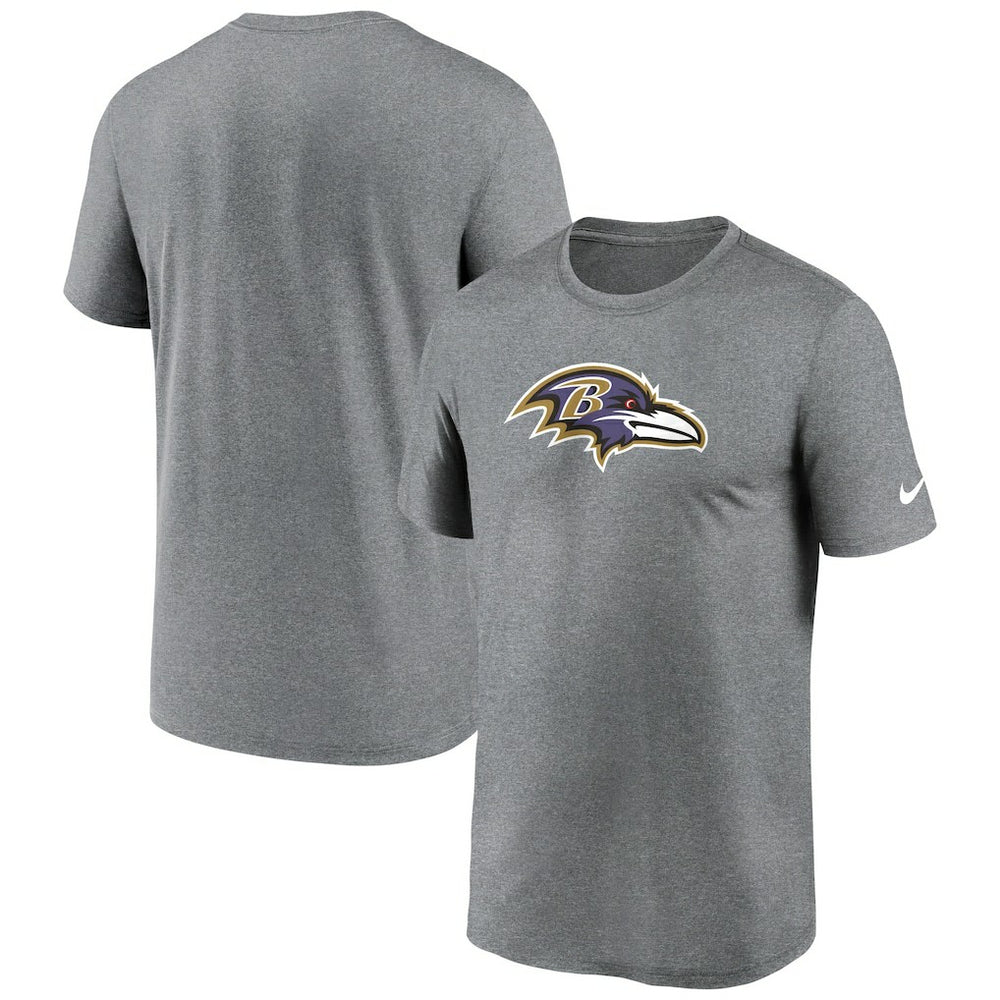 Baltimore Ravens Primetime Legend Logo Performance T-Shirt Heather Charcoal - Nike