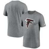 Atlanta Falcons Primetime Legend Logo Performance T-Shirt Heather Charcoal - Nike