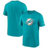 Miami Dolphins Primetime Legend Logo Performance T-Shirt Aqua - Nike