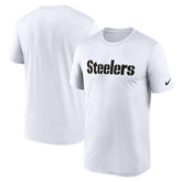 Pittsburgh Steelers Legend Wordmark Performance T-Shirt White - Nike