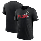 Atlanta Falcons Team Tri-Blend T-Shirt Heather Black - Nike