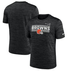 Cleveland Browns Yardline Velocity Performance T-Shirt Anthracite - Nike