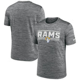 Los Angeles Rams Yardline Velocity Performance T-Shirt Gray - Nike