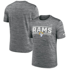 Los Angeles Rams Yardline Velocity Performance T-Shirt Gray - Nike