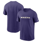 Baltimore Ravens Team Wordmark Essential T-Shirt Purple - Nike