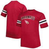 Arizona Cardinals Big & Tall Arm Stripe T-Shirt Cardinal - NFL