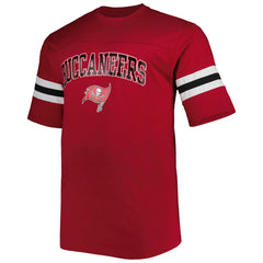 Tampa Bay Buccaneers Big & Tall Arm Stripe T-Shirt Red - NFL