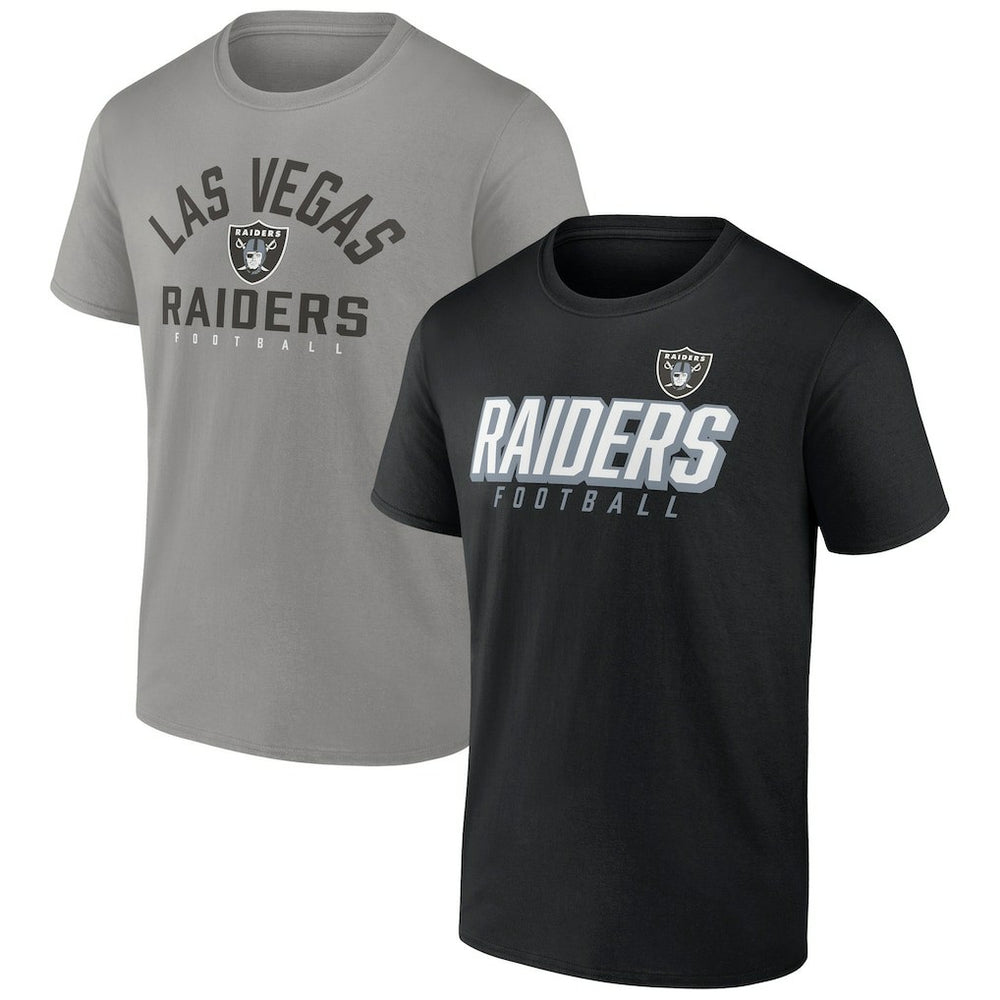 Las Vegas Raiders Player Pack T-Shirt Combo Set Black/Silver - Fanatics