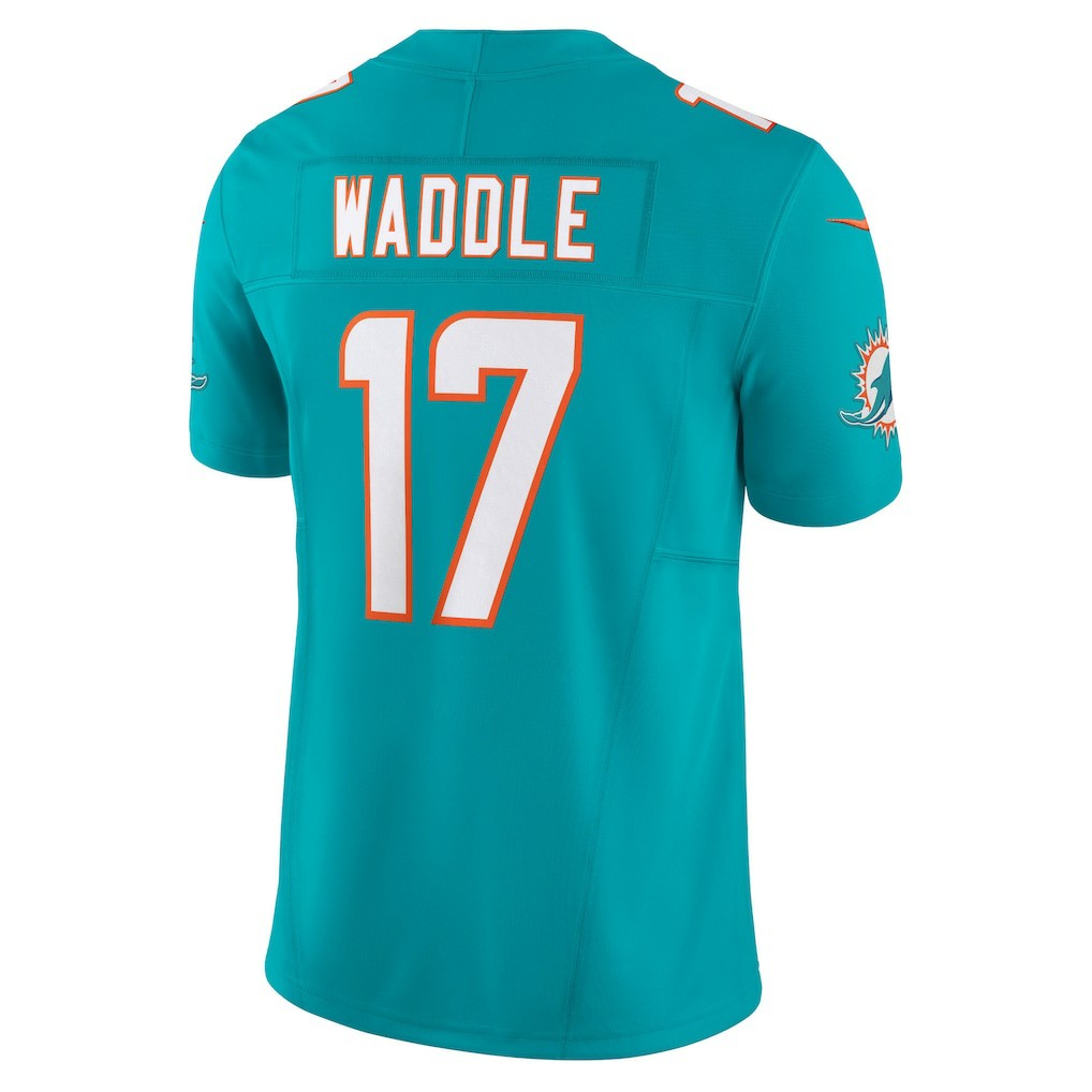 Jaylen Waddle Miami Dolphins Vapor F.U.S.E. Limited Jersey - Aqua | NFL Jerseys