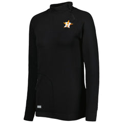 Houston Astros Levelwear Women's Verse Asymmetrical Raglan Tri-Blend Quarter-Zip Jacket Clearance