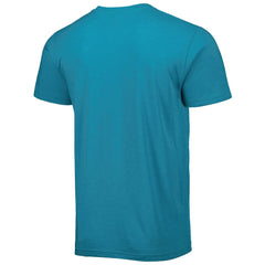 Fred Taylor Jacksonville Jaguars Homage Unisex Caricature Retired Player Tri-Blend T-Shirt Teal - NFL