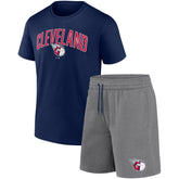Cleveland Guardians Fanatics Arch T-Shirt & Shorts Combo Set Sale