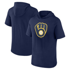 Milwaukee Brewers Fanatics Short Sleeve Hoodie T-Shirt for sale