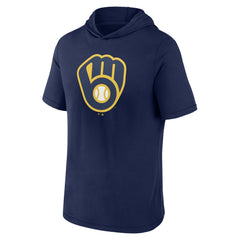 Milwaukee Brewers Fanatics Short Sleeve Hoodie T-Shirt for sale
