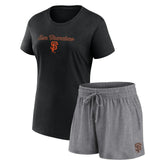 San Francisco Giants Fanatics Women's Script T-Shirt & Shorts Combo Set Near Me