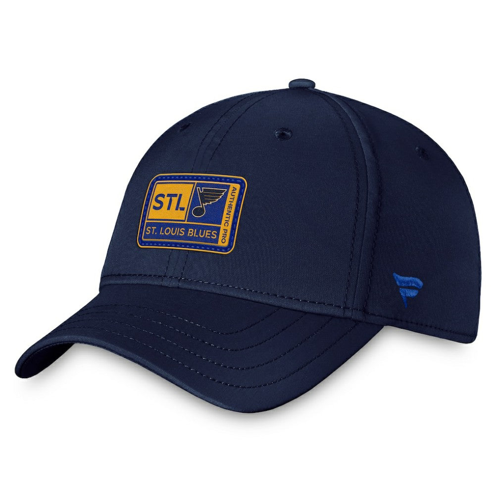 St. Louis Blues - Fanatics Authentic Pro Training Camp Flex Hat – Navy
