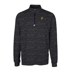 Pittsburgh Pirates Cutter & Buck Big & Tall Traverse Camo Print Stretch Quarter-Zip Pullover Top discount
