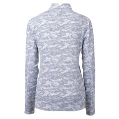 New York Yankees Cutter & Buck Women's Traverse Camo Print Stretch Quarter-Zip Pullover Top Online