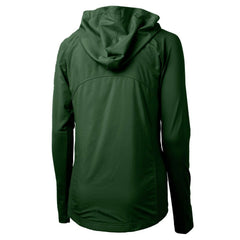 Green Bay Packers Cutter & Buck Women's Adapt Eco Knit Hybrid Recycled Full-Zip Hoodie Hunter Green - NFL