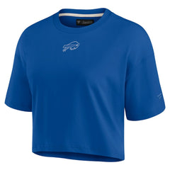 Buffalo Bills Women's Elements Super Soft Boxy Cropped T-Shirt Royal - Fanatics