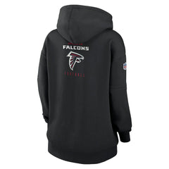 Atlanta Falcons Women's 2023 Sideline Club Fleece Pullover Hoodie Black - Nike