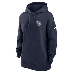 Tennessee Titans Women's 2023 Sideline Club Fleece Pullover Hoodie Navy - Nike