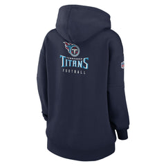 Tennessee Titans Women's 2023 Sideline Club Fleece Pullover Hoodie Navy - Nike