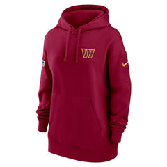 Washington Commanders Women's 2023 Sideline Club Fleece Pullover Hoodie Burgundy - Nike