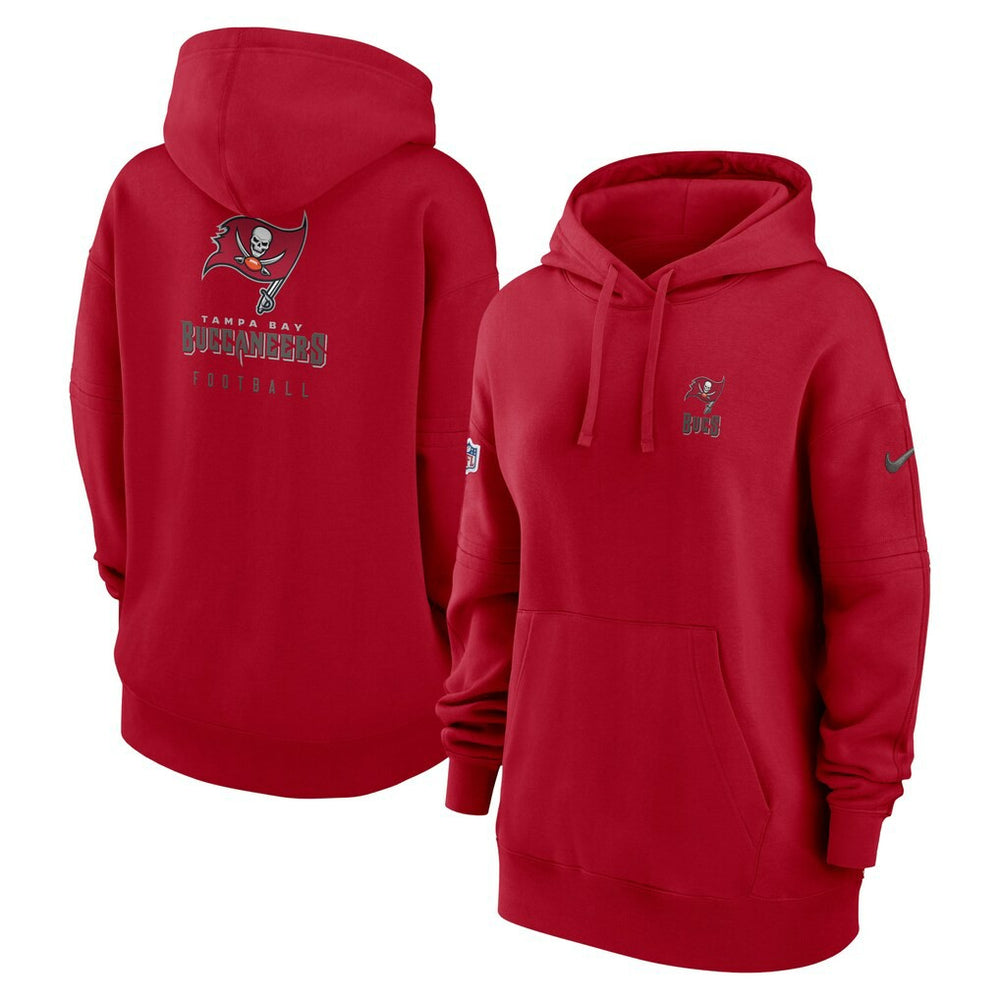 Tampa Bay Buccaneers Women's 2023 Sideline Club Fleece Pullover Hoodie Red - Nike