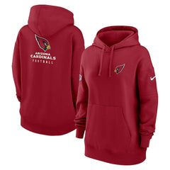 Arizona Cardinals Women's 2023 Sideline Club Fleece Pullover Hoodie Cardinal - Nike