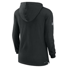 Cincinnati Bengals Women's Sideline Performance Long Sleeve Hoodie T-Shirt Black - Nike