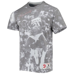 Mitchell & Ness - Dominique Wilkins Atlanta Hawks Above The Rim T-Shirt - Heather Gray